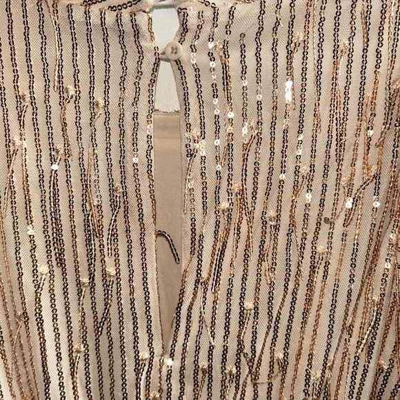 new Habitual Kids Girls' Puff Sleeve Fringe Sequin Jumpsuit - Big Kid Sz 16 - Picture 13 of 16